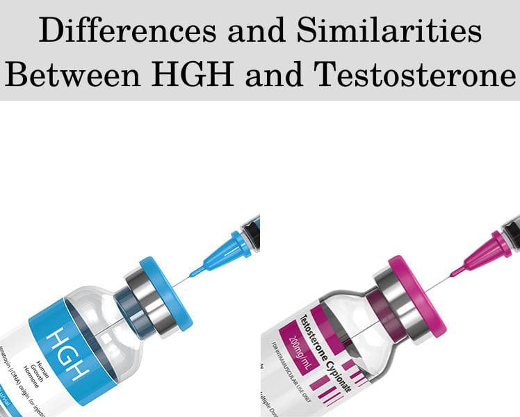 Differences and similarities between HGH and testosterone